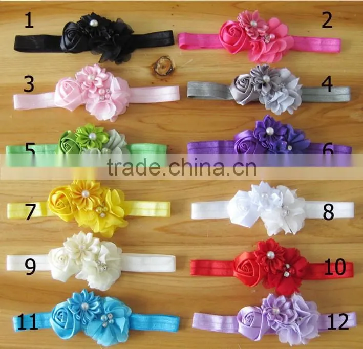 CF 0731 wholesale large hot sell ribbon twisted fabric boutique hair bows with clips