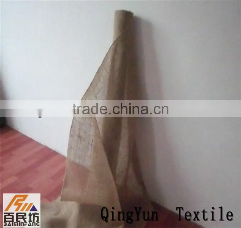100% jute fabric cloth nature color