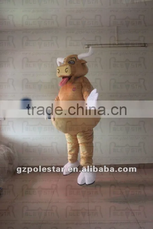 NO.2444 top quality jump cattle mascot costumes