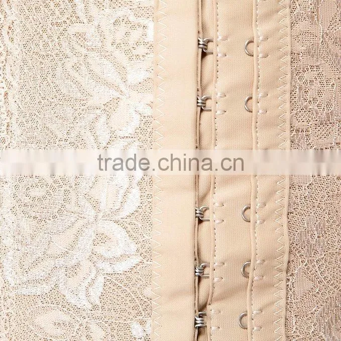 Women's Elastic Lace Embroidery waist cincher Postpartum Slim Invisible Waist Trainer with Paypal Terms