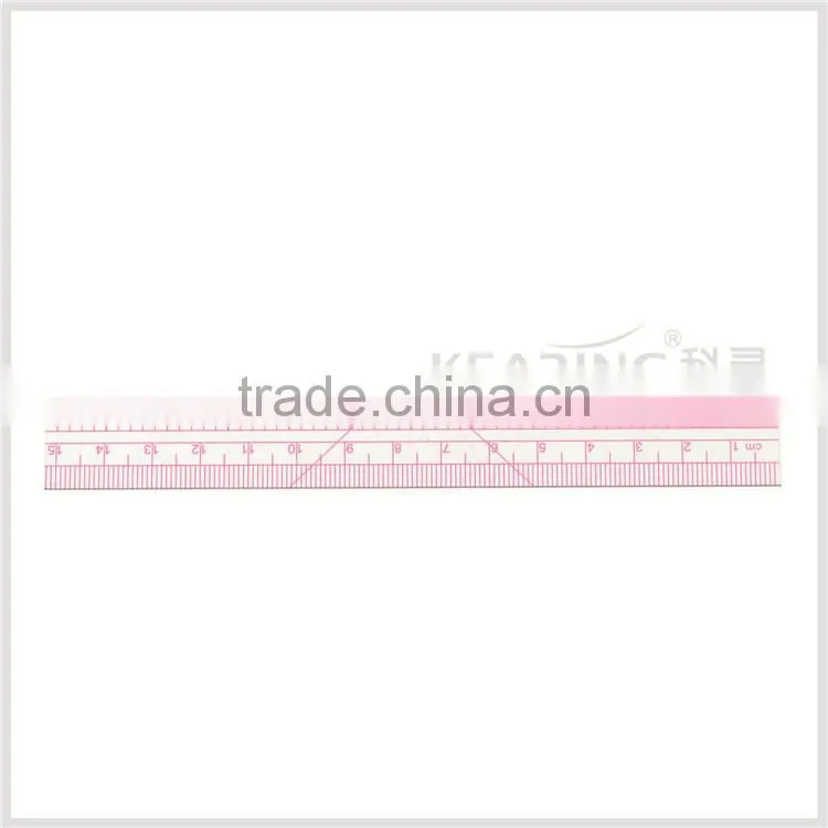 Kearing 1.2mm thick 20cm&8" flexible garment ruler for sewing garment measurement in sandwich line printing #B-56