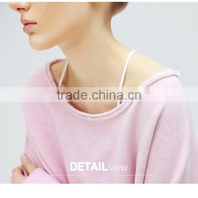 2016 fashion spring sets thin fleece/new sport loose bomber pull over fleece/big collar pink rose fleece