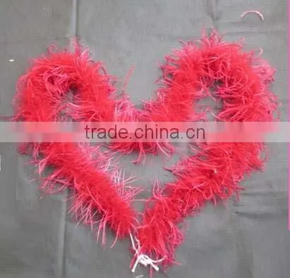 2016 New Style Fashion Solid Colors 200cm Ostrich Feather Boa For Decorate