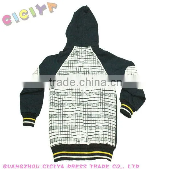 Boys winter knitting hoody jacket