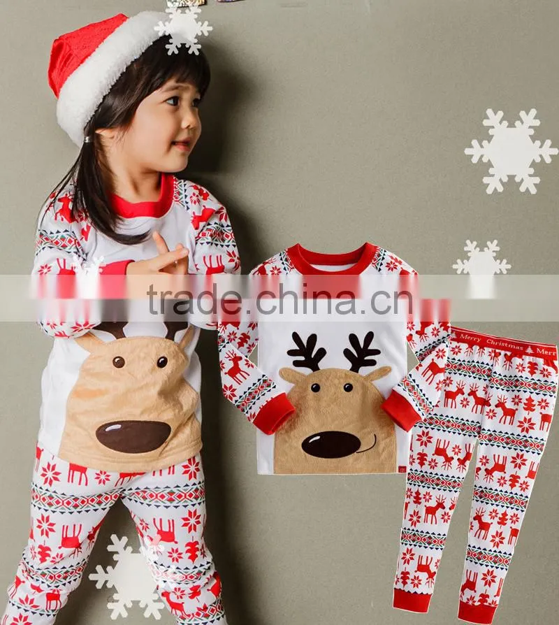 2015 New Cute Cotton Santa Claus Baby Pajamas wholesale