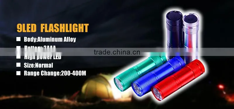 aluminum bulk led flashlights cheap flashlight for gift/promotion/hunting/camping/emergency