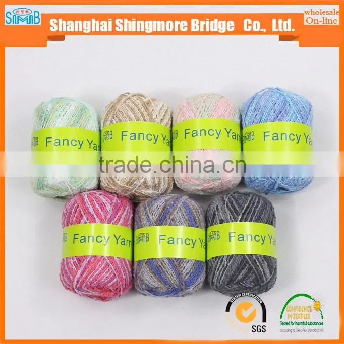2017 new arrival high quality factory price cotton viscose blend yarn, 1/2.4Nm, space dyed hand knitting scraf hat sweater yarn