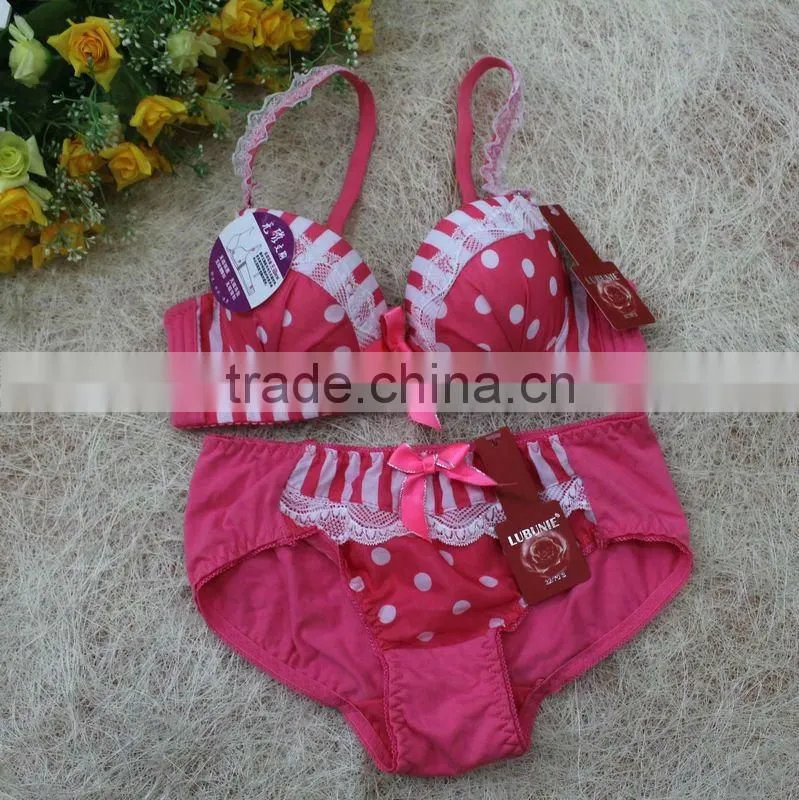 lovely girls sweety cotton bra panty