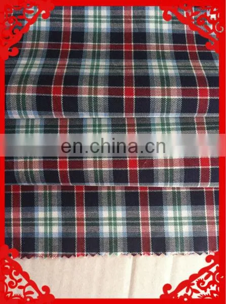2014 fashion latest new Italy design pattern 100%cotton poplin check cvc t/c yarn dyed fabrics for shirt