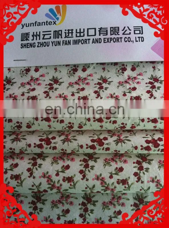 2014-2015 latest Italy design pattern small flower prnted waxed cotton fabric