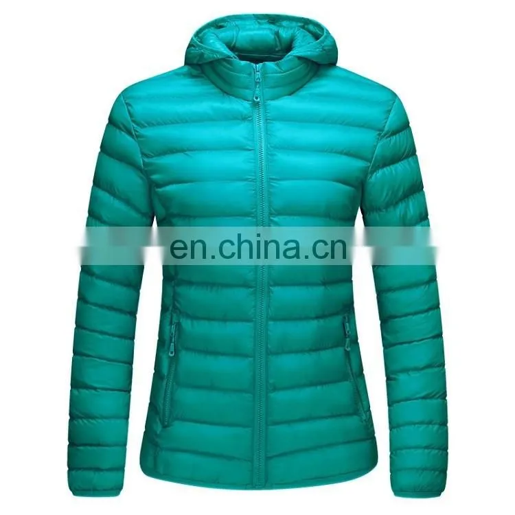 Detachable hood down jacket cotton padding coat for women