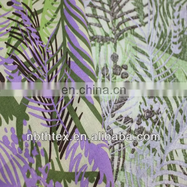 garment use woven printed linen fabric