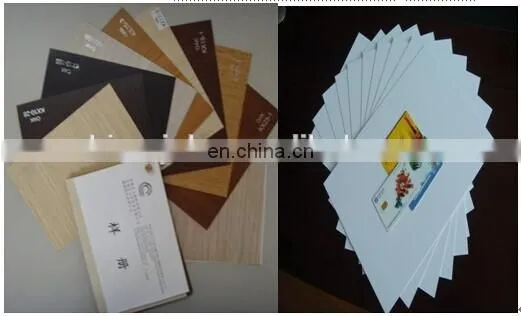 Golden manufacture packaging Wood grain calendered PVC rigid sheet