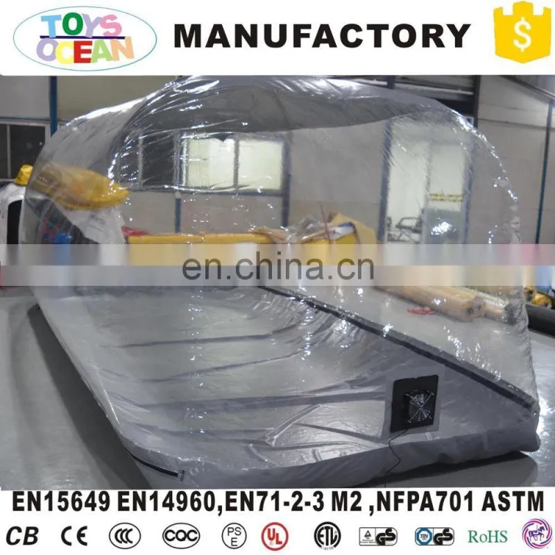 Transparent inflatable car capsule Car Cover Tent For custom size