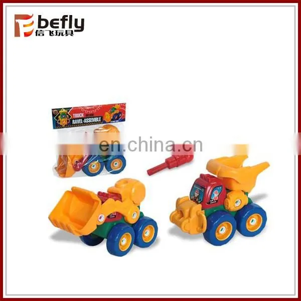 Diy mini truck assemble toy education take apart car toy