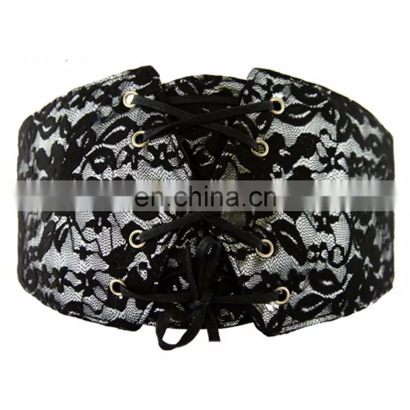 China factory cheaper colombian waist cincher with ring rivets extra wide belt