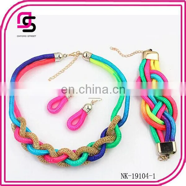 Beautiful style Flower necklace earring Jewelry Sets 2015