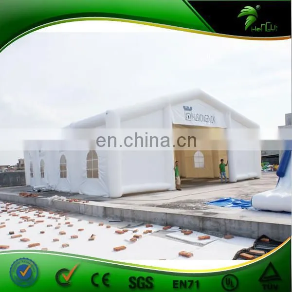 18m Long Giant White Color Inflatable Roof Wedding Marquee, Inflatable Party Tent / Inflatable Lawm Tent Made In China