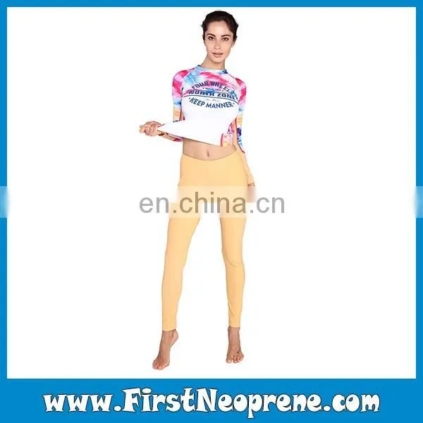 Colorful Dyeing Power Wholesale Breathe Women's Rash Guards