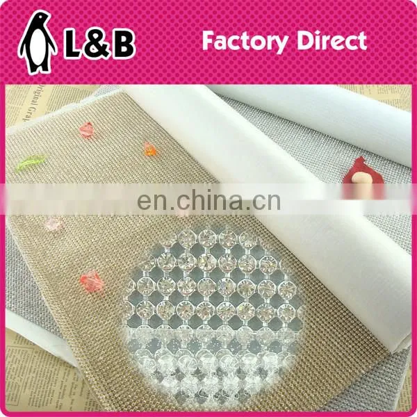 FREE SAMPLE hot fix rhinestone mesh for shoe decoration