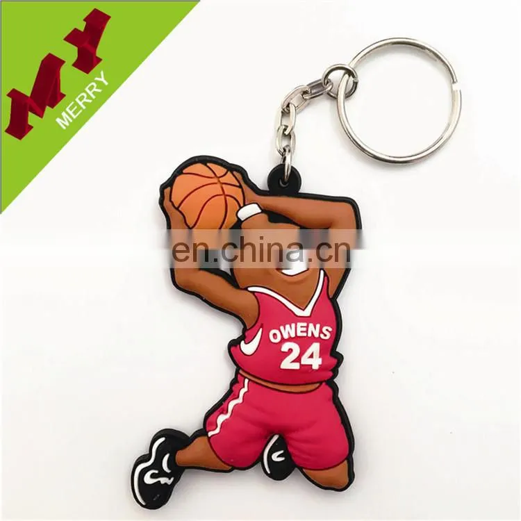 Custom rubber keychain / plastic soft pvc keychain