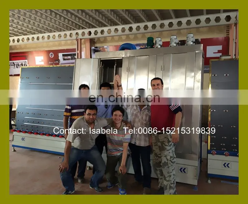 Vertical automatic washing glass machine for insulating glass production line