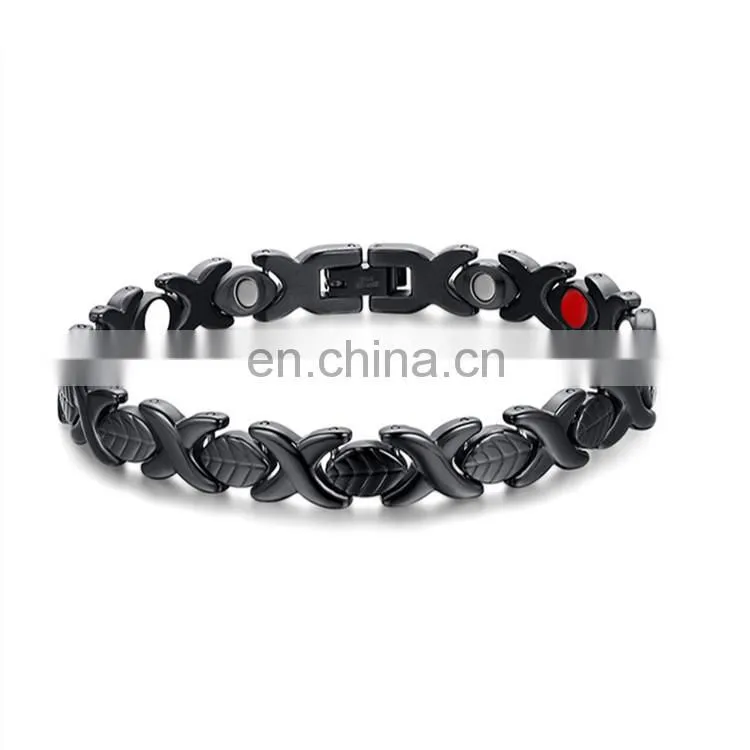 Hot selling Korea health benefit bio titanium lady magnetic bracelets 4 in 1