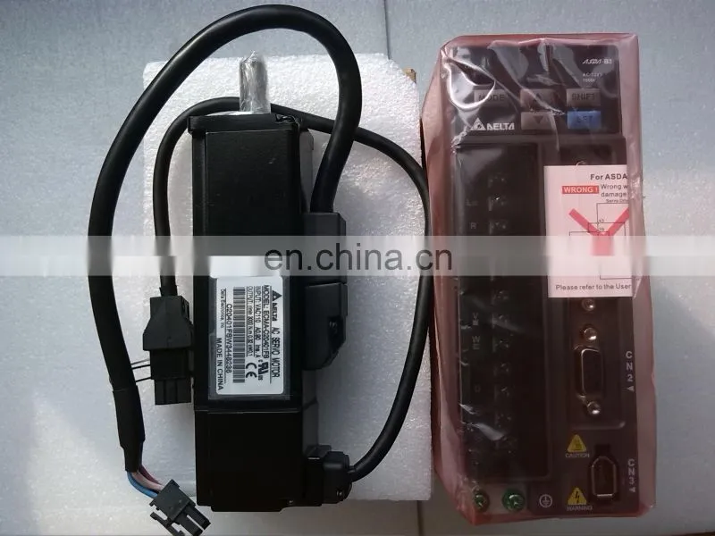 Cheap Delta AC Servo Motor Drive 100w ECMA- C20401FS + B2-0121-B For CNC Router