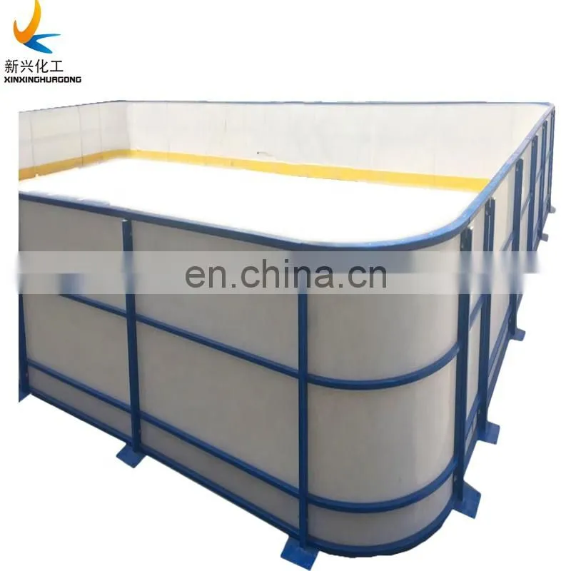 Ultra smooth HDPE board for synthetic ice rink