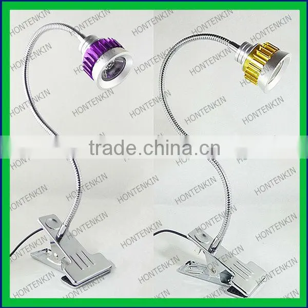 Aluminium flexible gooseneck bedside wall mount led light