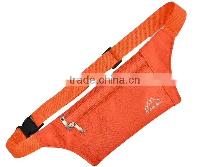 Outdoor Climbing Cycling Camping Travel Waterproof Polyester Ultra-thin Waist Pack Mobile Phone Bag Runner Belt