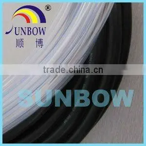 Black PVC plastic tube