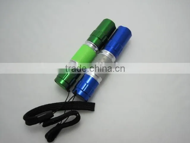 1 led 0.5W mini flashlight torch powered by AA battery