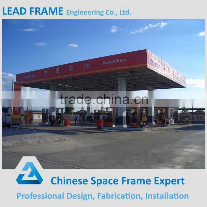 Hight stable steel structure for petrol station construction