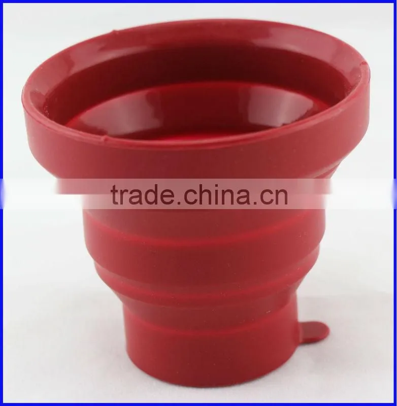 Durable Soft and Flexible Candy Color Collapsible Silicone Wholesale Travel Mugs