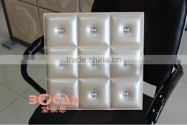 Leather walls panel panel wall decoration 3d wall decor wall paper of instead factory decorative ceiling and