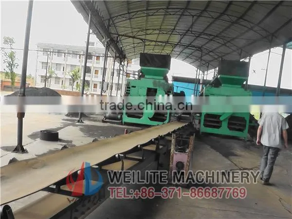 Briquetting peat machine / briquetting pillow shape iron ore powder machine