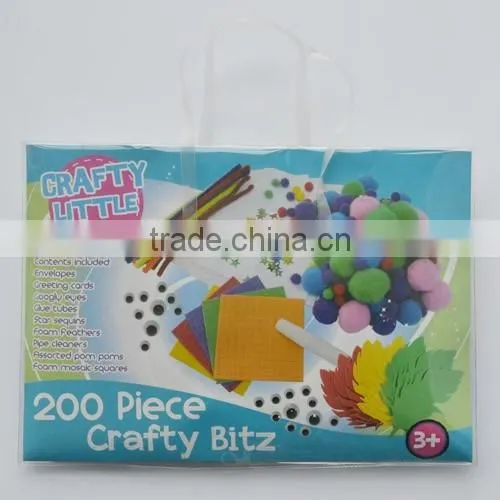 Girls DIY craft kit Wooden Loom weaving set for kids