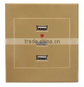 Outstanding Design Practical 250V 10A 3 USB wall mount socket outlets/3 usb outlet/Wall Socket outlet