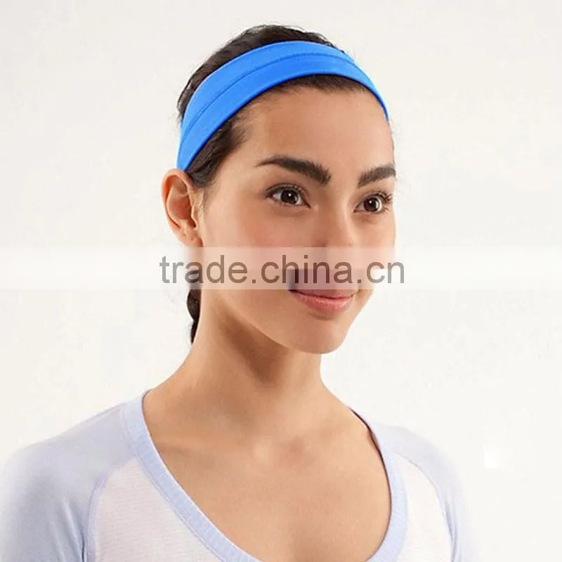 2016 Wholesale Elastic Girls Custom Yoga Headband sport headband Solid Stretch Headband yoga Headbands