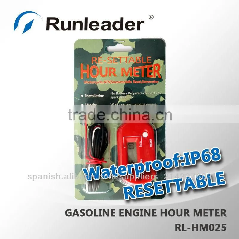 Waterproof Digital Hour Meter for Motocross Pit Bike