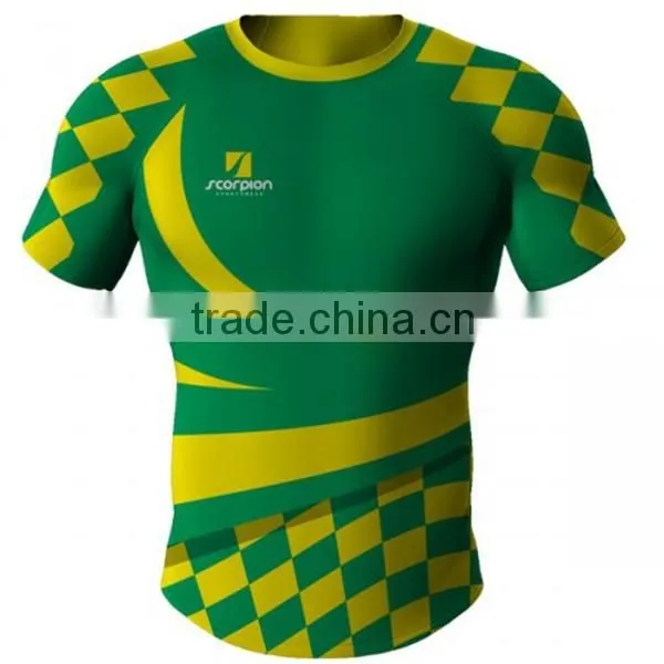 Blank Rugby League Football Jersey/Short Sleeve Rugby Jersey/Rugby Teamwear