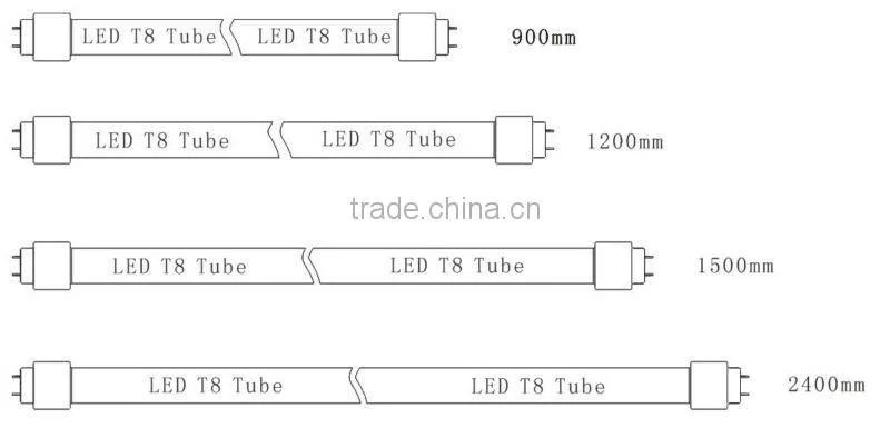 PIR sensor T8 LED fluorescent tube light 1200MM 18W 9W 13W 18W 22W