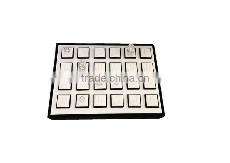 mad in china jewelry ring display tray leather covered MDF frame promotion S1351