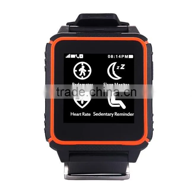 The IP68 waterproof heart rate monitor watch with Android and IOS smart watch 2016