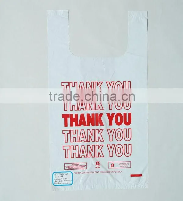Cornstarch PE Plastic Vest Packing Bags