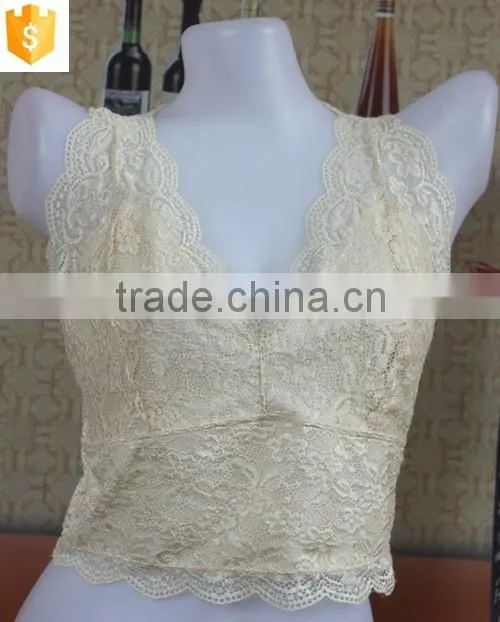 Nude full lace camisole,sexy lace lady camisole for nighty wear