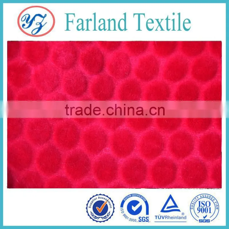 Super soft fabric seersucker plush dot velvet fabric bubble tops for women