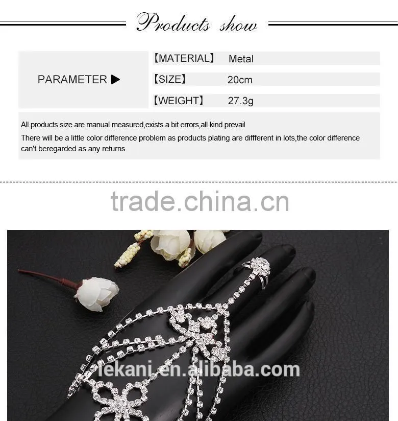 Trendy Stylish Young Girl Best Gifts Metal Ring Bracelet Combination