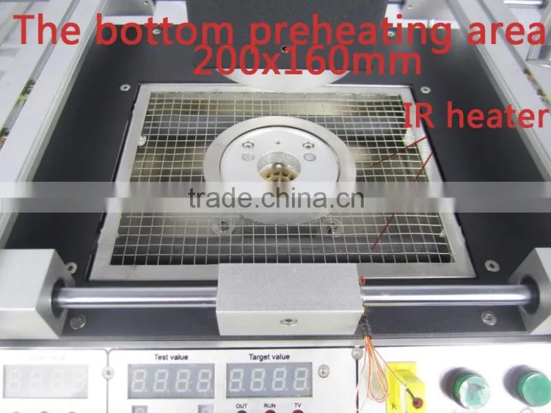 LY HR7000 3 temperature heating zones hot air bga equipment for motherboard